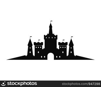 castle logo icon vector illustration design template