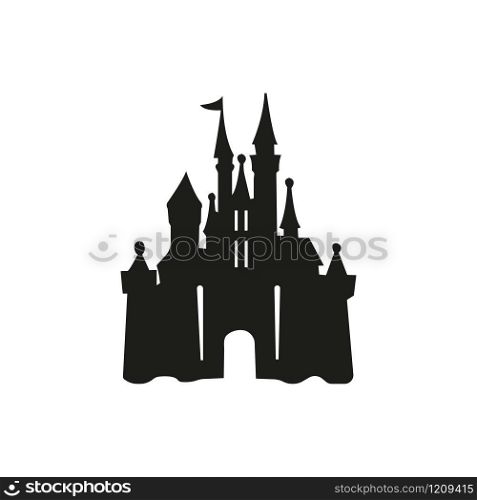 castle logo icon vector illustration design template - Vector