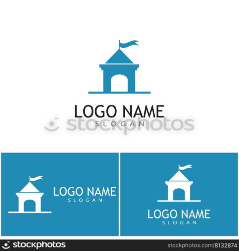 Castle Logo Template vector symbol  icon design