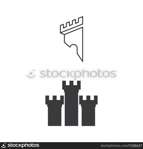 Castle Logo Template vector symbol nature