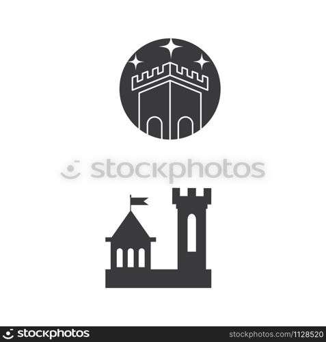 Castle Logo Template vector symbol nature