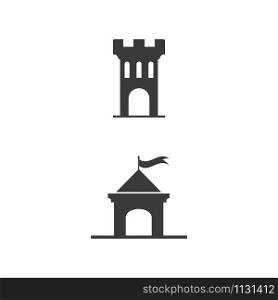 Castle Logo Template vector symbol nature