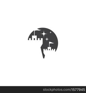 Castle Logo Template vector symbol nature