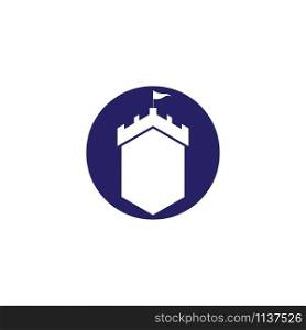 castle logo vector icon template