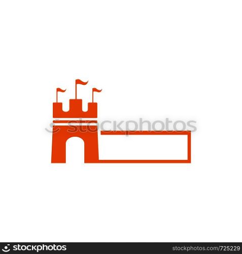 castle logo vector ilustration template