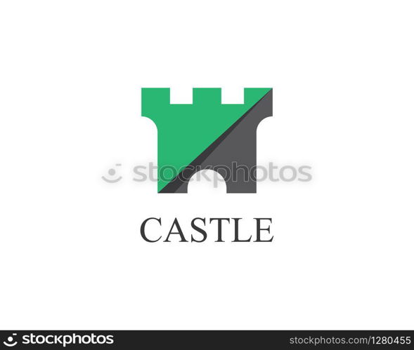 Castle symbol vector icon illustration design