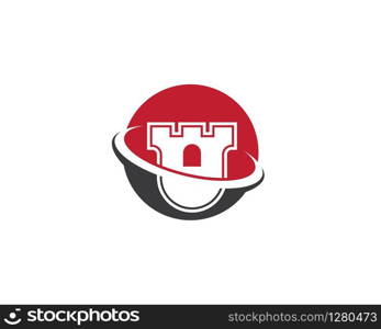 Castle symbol vector icon illustration design