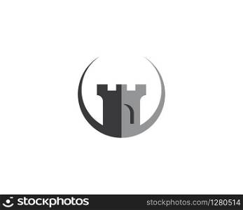 Castle symbol vector icon illustration design