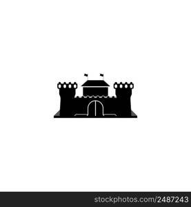 Castle vector icon,illustration design logo template.
