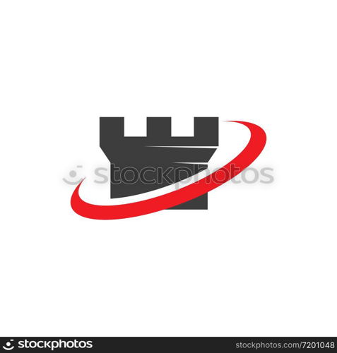 Castle vector illustration icon Template design