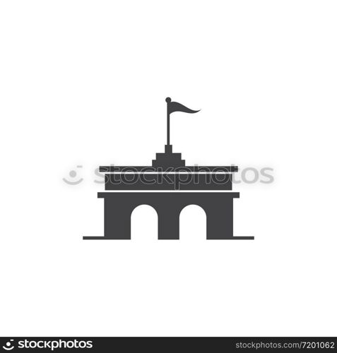 Castle vector illustration icon Template design