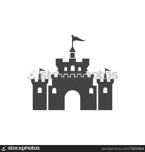 Castle vector illustration icon Template design