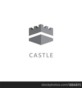 Castle vector Logo icon Template vector Design