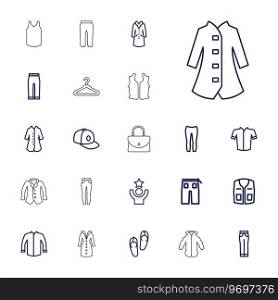 Casual icons Royalty Free Vector Image