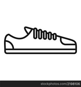 Casual sneaker icon outline vector. Sport shoe. Footwear design. Casual sneaker icon outline vector. Sport shoe