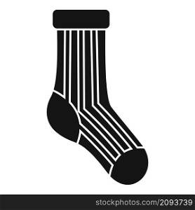 Casual sock icon simple vector. Wool collection. Cute sock. Casual sock icon simple vector. Wool collection