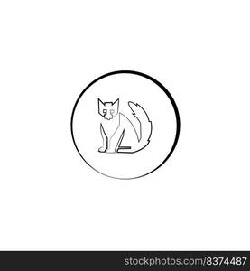 cat animal illustration vector design pet