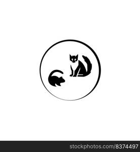 cat animal illustration vector design pet