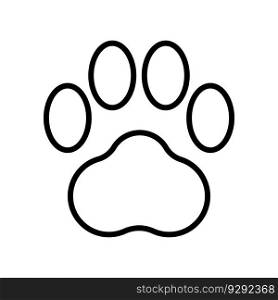 cat footprints icon vector template illustration logo design