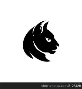 cat head icon logo vector design template