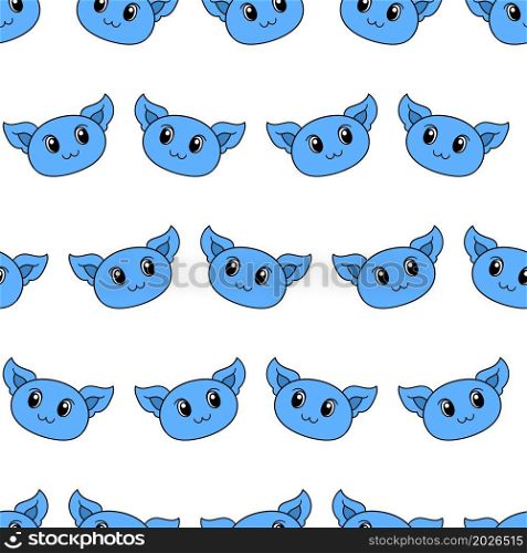 cat head repeat pattern background