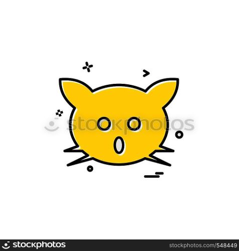 Cat icon design vector