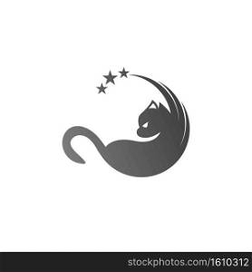 Cat  icon logo design illustration vector template