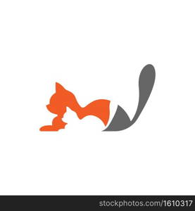 Cat  icon logo design illustration vector template