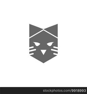 Cat  icon logo design illustration vector template
