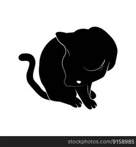 Cat icon logo vector template