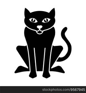 Cat icon vector on trendy design