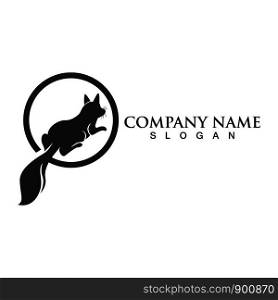Cat logo design pet logotype vector image