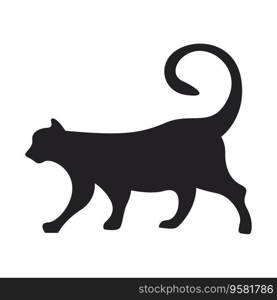 Cat logo icon design illustration