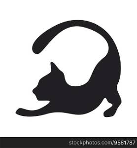 Cat logo icon design illustration