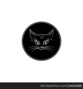 cat logo icon design template