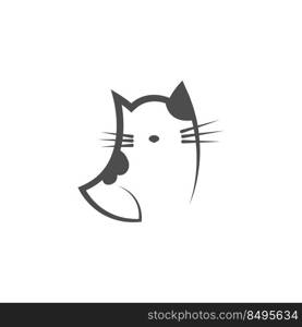 Cat logo icon illustration vector