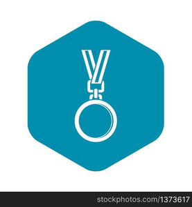 Cat medal icon. Simple illustration of cat medal vector icon for web design. Cat medal icon, simple style