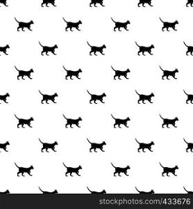 Cat pattern seamless in simple style vector illustration. Cat pattern vector
