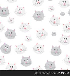 Cat Seamless Pattern Background Vector Illustration EPS10. Cat Seamless Pattern Background Vector Illustration