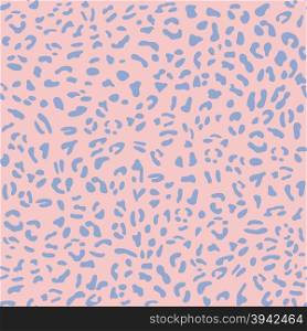 Cat seamless pattern. Vector illustration. Rose quarts and serenity colors. Animal skin.