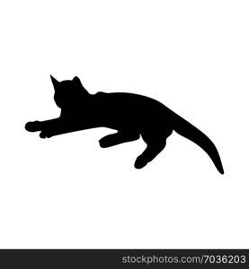 Cat Silhouette. Smooth and Clear. Vector Illustration.