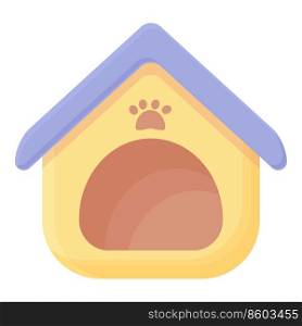 Cat soft house icon cartoon vector. Pet toy. Animal care. Cat soft house icon cartoon vector. Pet toy