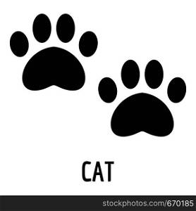Cat step icon. Simple illustration of cat step vector icon for web. Cat step icon, simple style.
