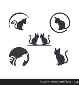 cat vector icon illustration design template