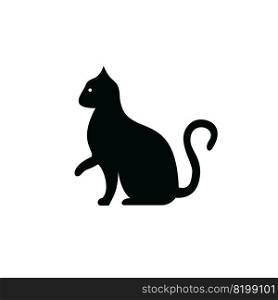 Cat vector logo design. Pet shop logo design. Animal Pet Care Logo. 