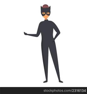 Cat woman costume icon cartoon vector. Kid cute. Party children. Cat woman costume icon cartoon vector. Kid cute