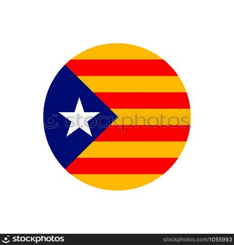 Catalonia flag sign icon background. Vector illustration. Catalonia flag sign background