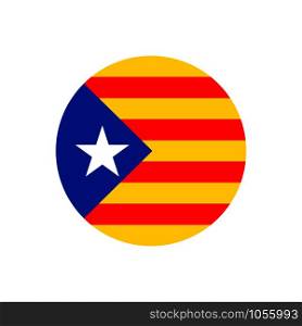 Catalonia flag sign icon background. Vector illustration. Catalonia flag sign background