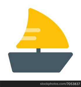 catboat icon on isolated background