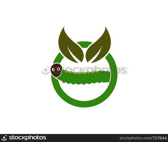 caterpillar logo icon vector illustration design template